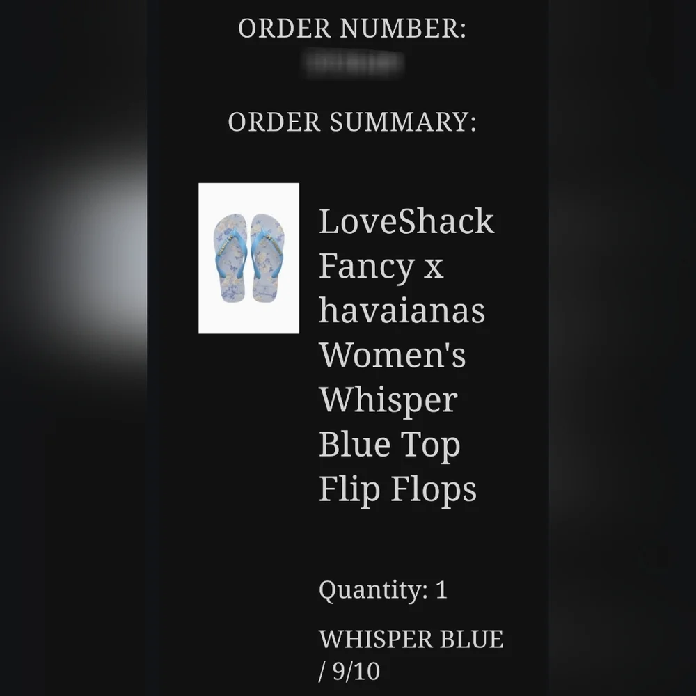 LoveShackFancy x havaianas Women's Whisper Blue Top Flip Flops